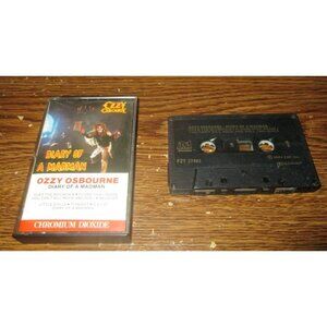 Ozzy Osbourne - Diary of the Madman on cassette (CBS Records Canada, 1981)
